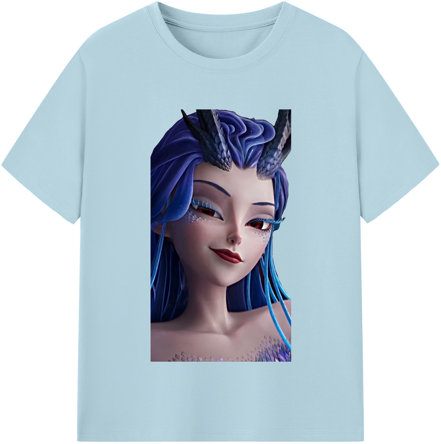 （画像用） Ne Zha 2 ナタ 魔童の大暴れ 綿100％半袖Tシャツ（フロントプリント）